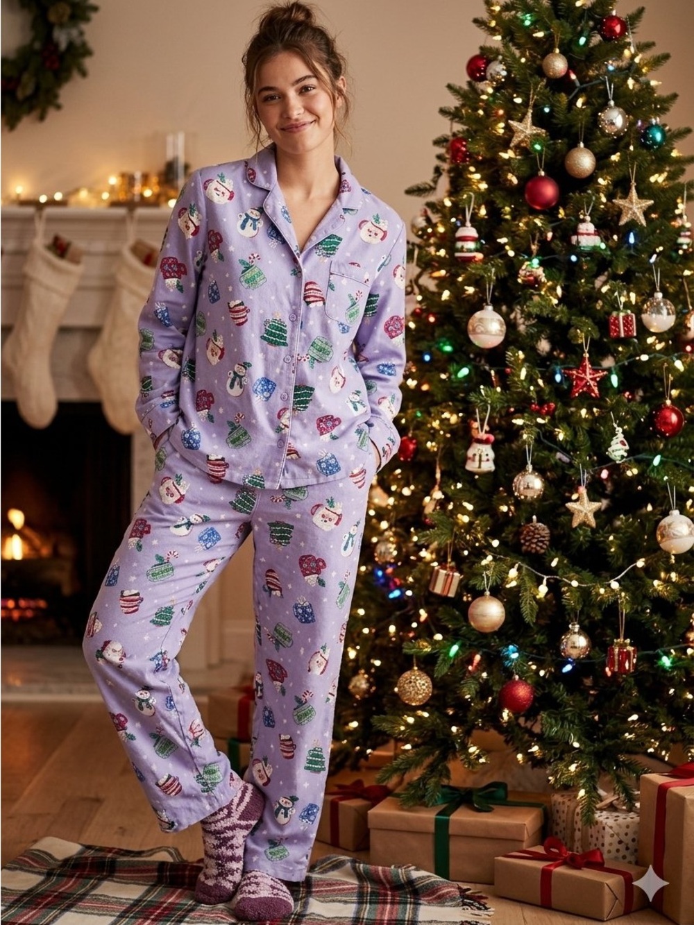 Old Navy Flannel Pajama Set Size L/XL